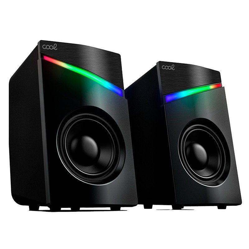 Cool Haut-parleurs LED USB cool pour PC Gaming 7W Black