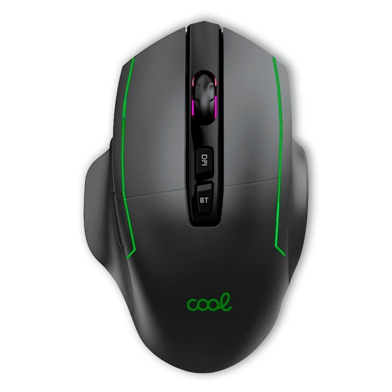 Cool Lagoon Souris sans fil Bluetooth 2 en 1 Gaming LED RGB Black
