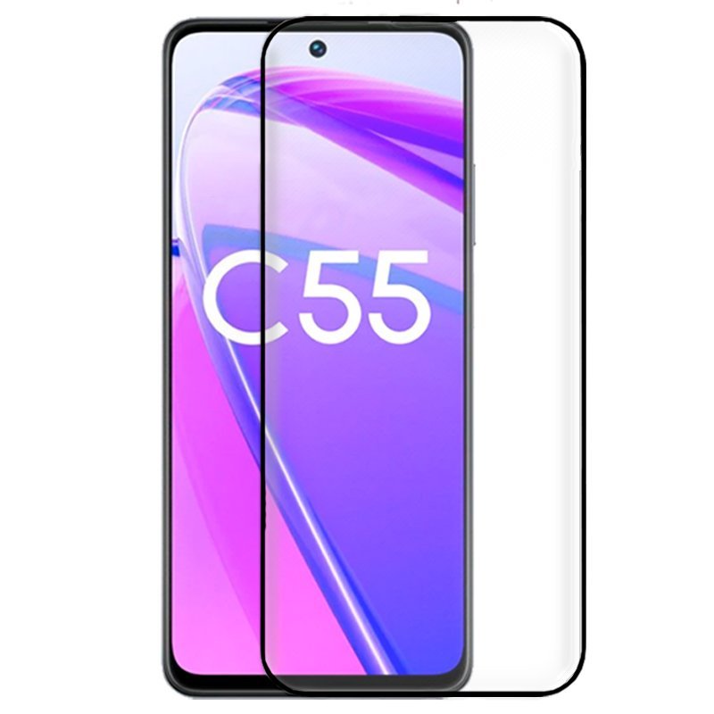 Cool Protecteur d'écran en verre trempé 3D cool pour Realme C55 Oppo A98 5G