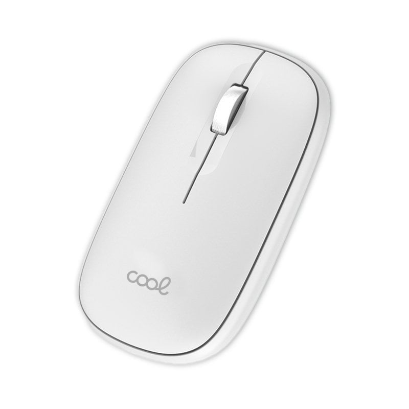 Cool Souris sans fil Cool Slim 2 en 1 (adaptateur Bluetooth USB) blanche