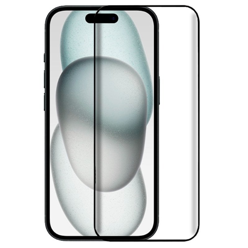Cool Protecteur d'écran en verre trempé Black Cool Full 3D pour iPhone 15 16