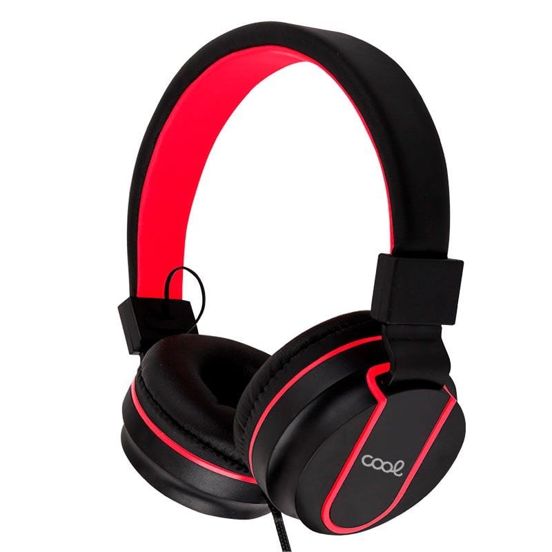Cool Cool Toronto Casque avec prise microphone 3,5 mm Black Red