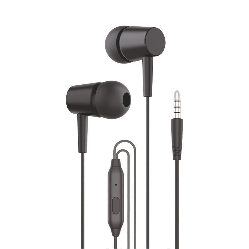 Cool Bear Écouteurs Stéréo 3,5 mm avec Microphone Black