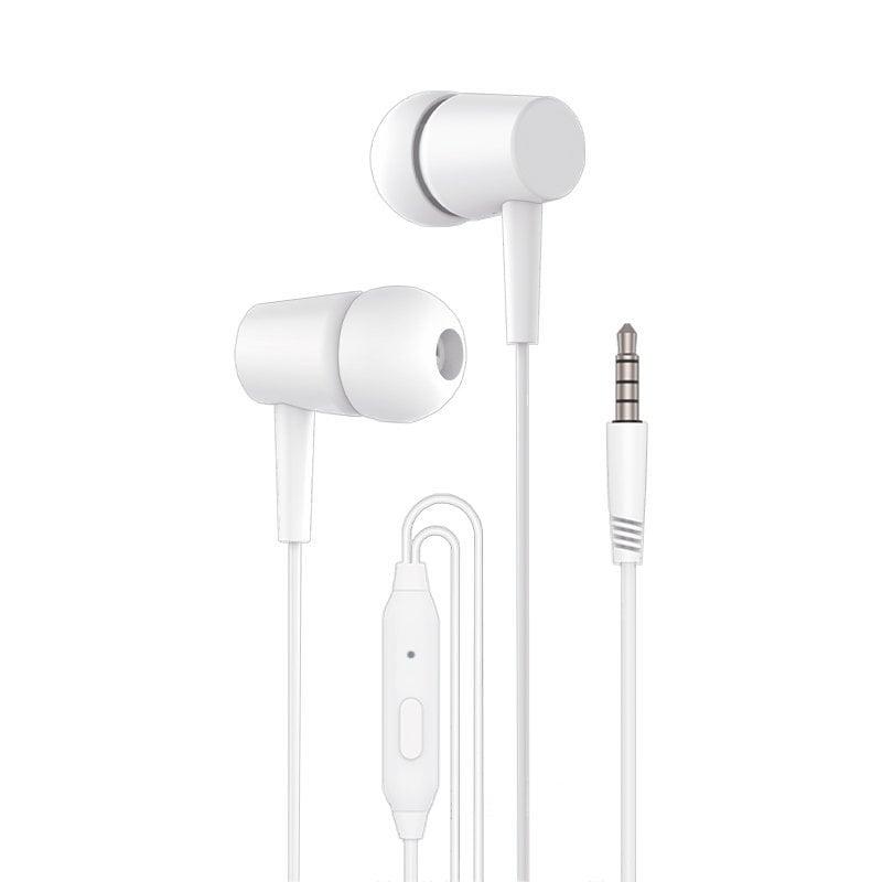 Cool Bear Casque Stéréo 3,5 mm avec Microphone White