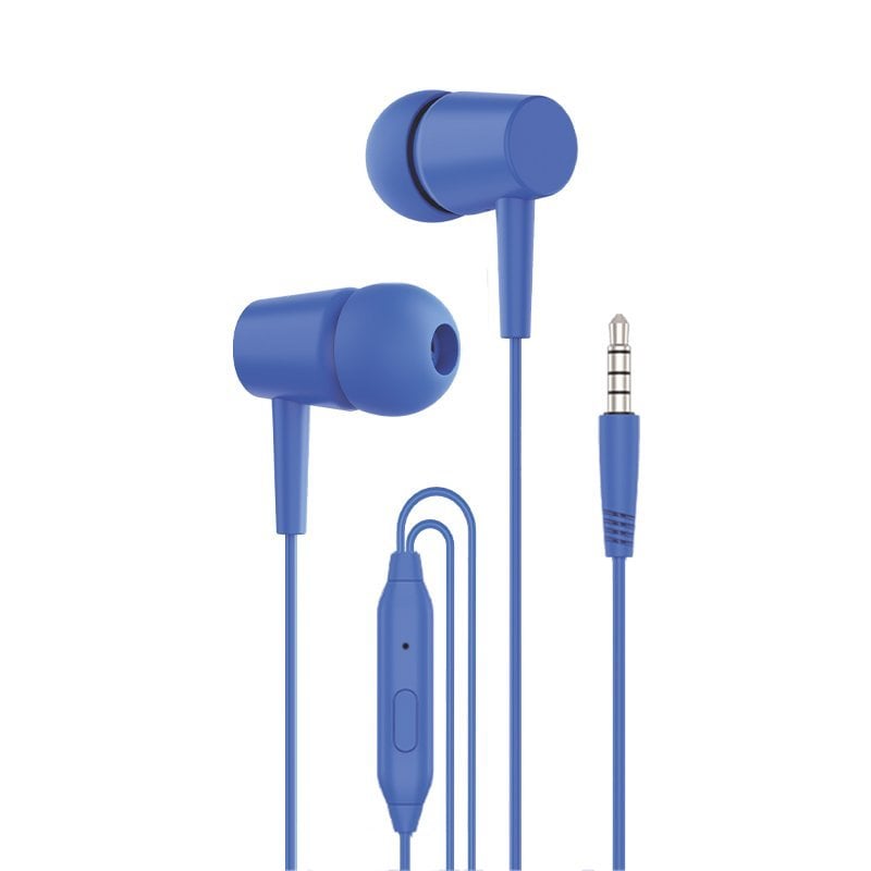 Cool Cool Bear Casque stéréo 3,5 mm avec microphone Blue