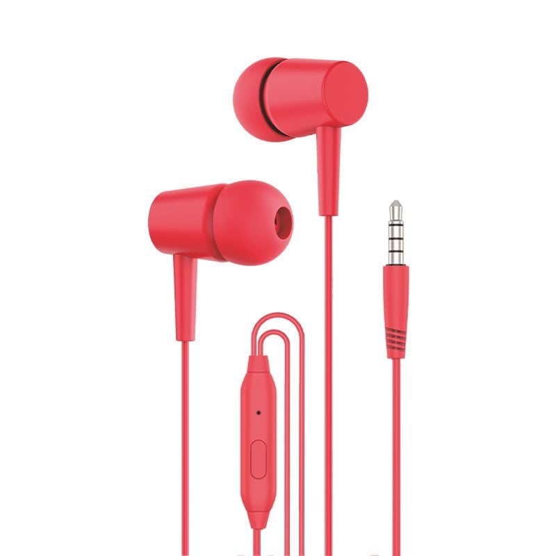 Cool Bear Casque stéréo 3,5 mm avec microphone Red