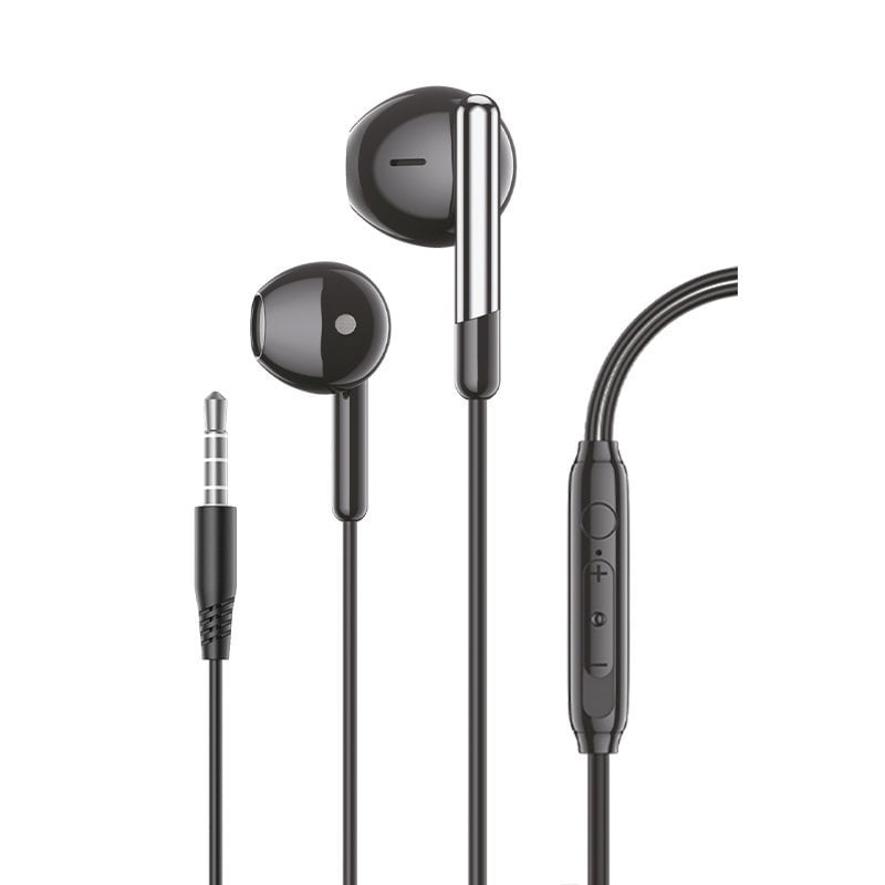 Cool Care Casque Stéréo 3,5 mm avec Microphone Black