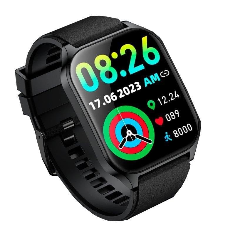 Cool Smartwatch Curved Bluetooth 49mm AMOLED Black Étanche IP67 SpO2 Pulsomètre Sommeil