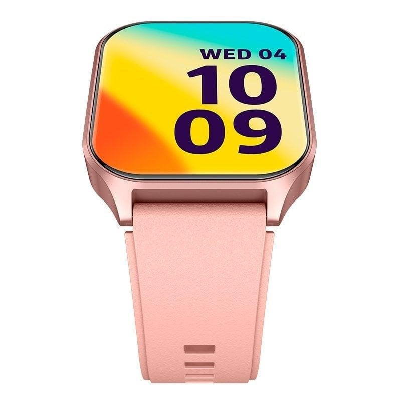 Cool Cool Smartwatch Curved Bluetooth 49mm AMOLED Rose IP67 SpO2 Moniteur Cardiaque Sommeil