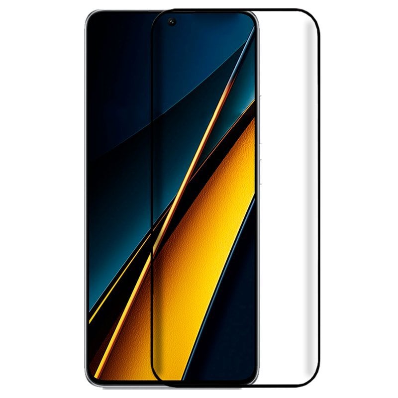 Cool Protecteur d'écran en verre trempé Black Cool FULL 3D pour Xiaomi Poco X6 Pro 5G