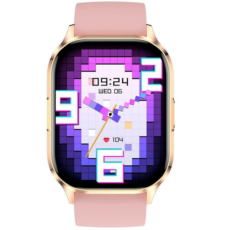 Cool Montre Cool Delta Smartwatch (AMOLED, Appels, Santé, Sports) Silicone Rose