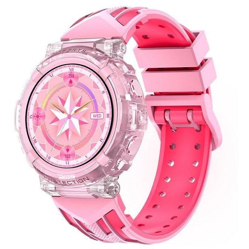 Cool Montre Connectée Cool Clever Bluetooth 45mm TFT Rose Étanche IP67 SpO2 Pulsomètre Taille Unique