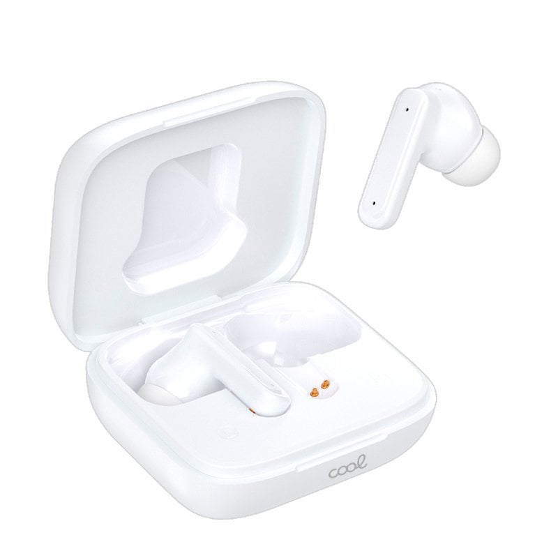 Cool Casque stéréo sans fil Bluetooth ANC Cool Ambient avec écran LCD White