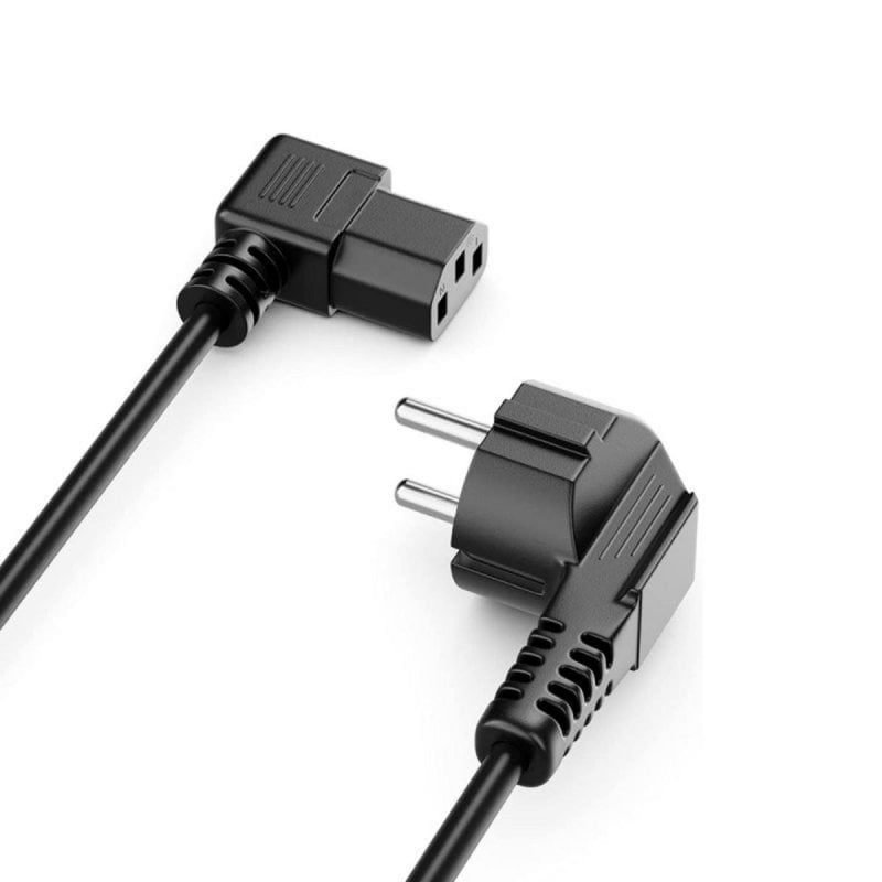 Cool Câble d'alimentation universel COOL LXBRNDTR Black 1,8 mètre coudé