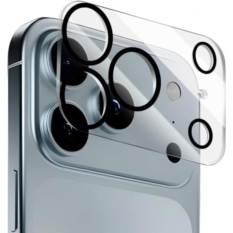 Cool Protecteur caméra Cool iPhone 17 Pro verre trempé 9H transparent