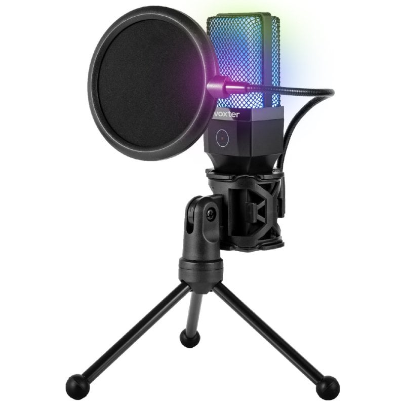 Woxter Woxter Mic Studio 65 RGB Microphone à condensateur pour streaming Black