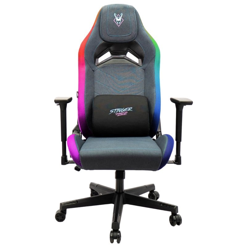 Woxter Woxter Stinger Station Elite Chaise de jeu RGB Tissu Blue Rose