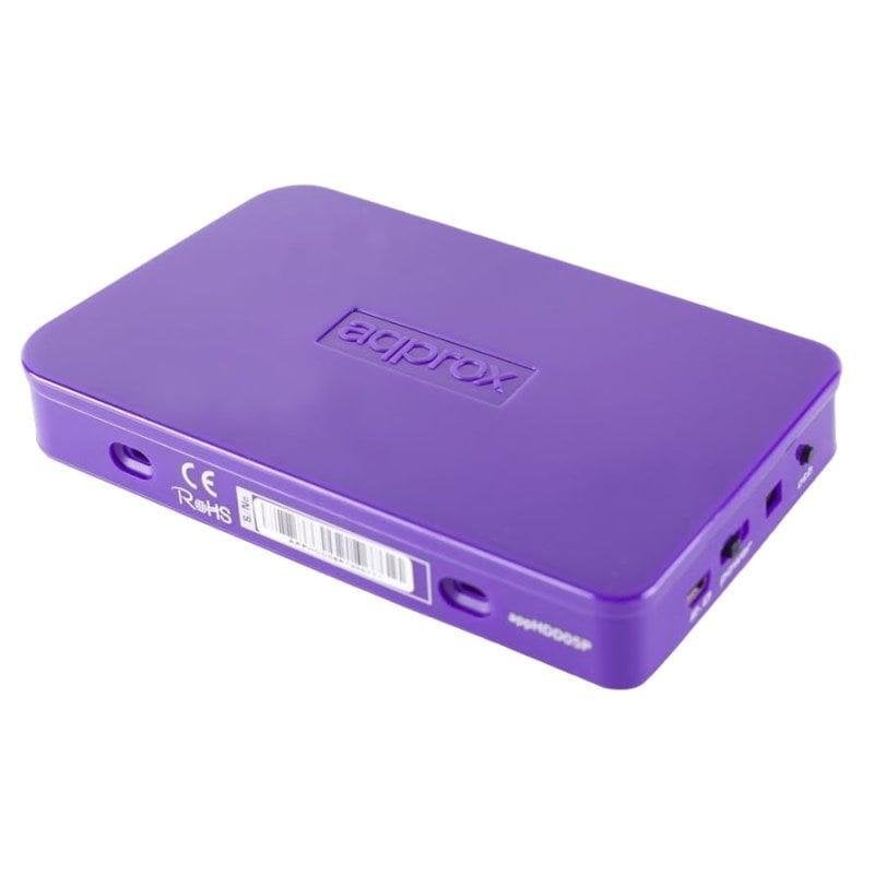 approx Boîtier externe Approx APPHDD07P 3.5'' SATA Aluminium Purple USB 2.0