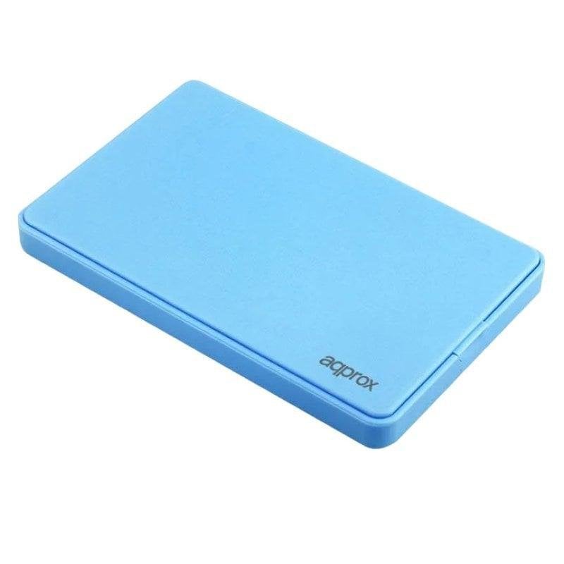 approx Environ APPHDD200LB Boîtier de disque dur externe 2,5 '' SATA USB 2.0 sans vis Blue clair