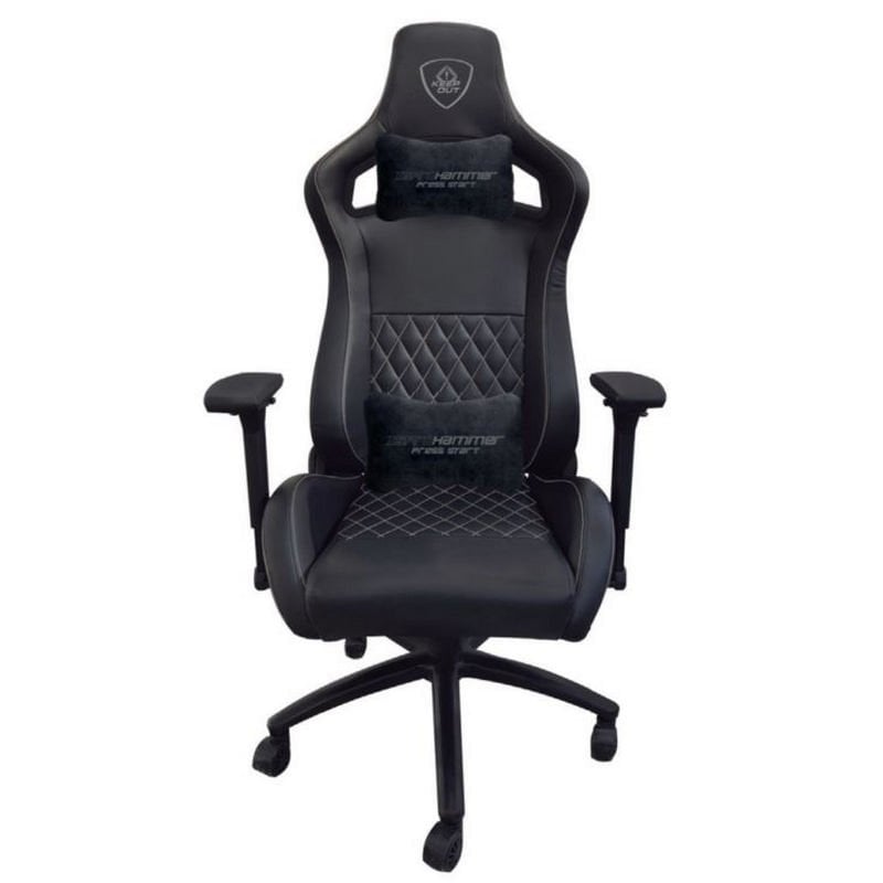 keep-out Chaise de jeu Keep Out Hammer, Black Silver