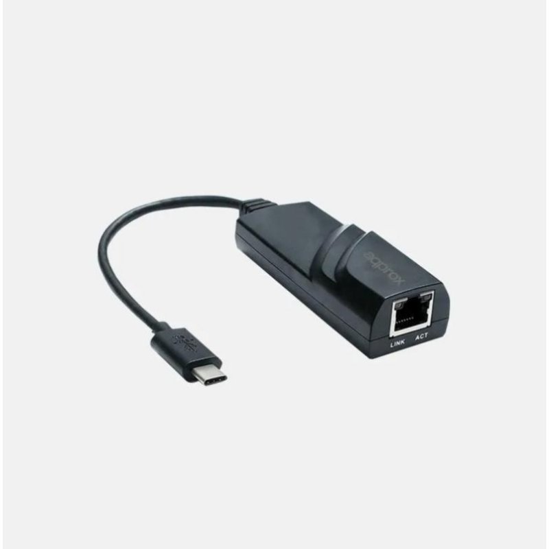 approx Carte Réseau Approx APPC43V2 USB Type-C Ethernet Gigabit 1000 Mbps Black