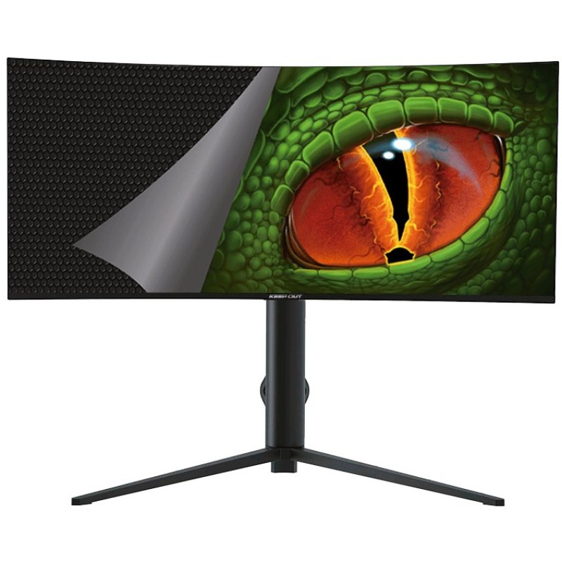 keep-out Haut-parleurs Keep Out XGM34UW 34 LED VA UltraWide QHD 165 Hz, hauteur réglable, FreeSync incurvé