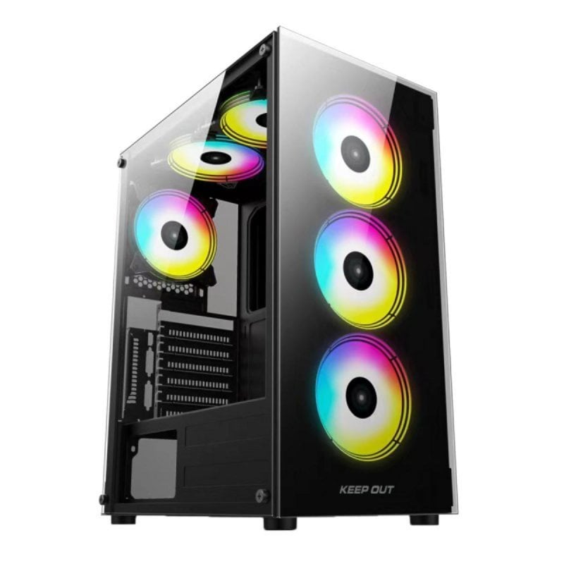 keep-out Boîtier PC KeepOut XC-210 Glass ATX Micro-ATX ITX Black RGB