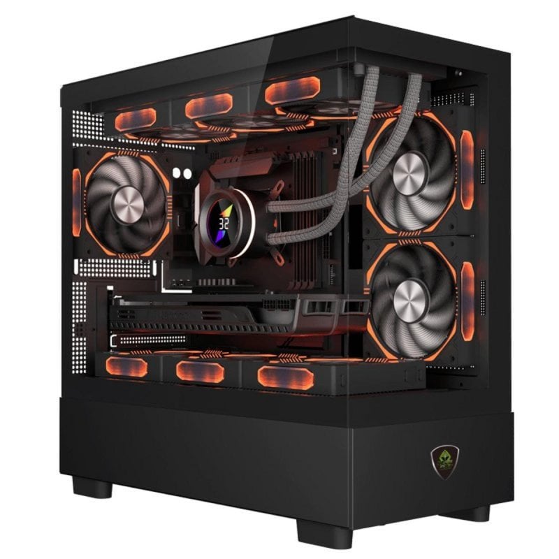 keep-out Boîtier PC Keep Out XC-301 Glass Black Micro ATX ITX 420mm GPU 165mm CPU