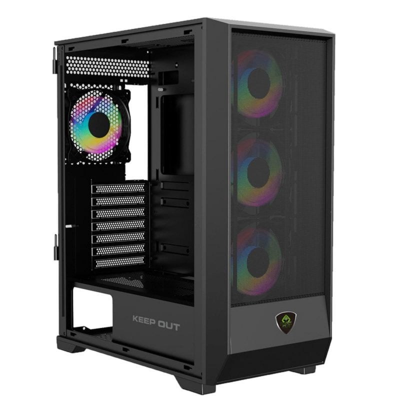 keep-out Boîtier PC KeepOut XC-501 MESH Black ATX Micro-ATX ITX avec Éclairage ARGB