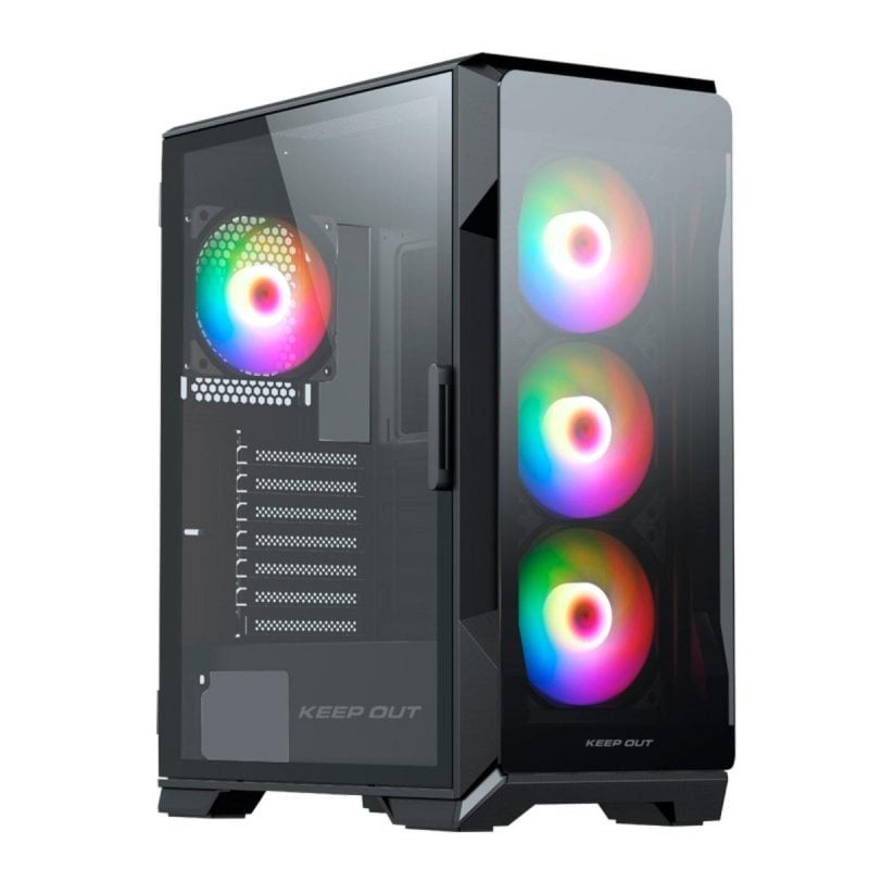 keep-out Boîtier Gaming Keep Out XC-901 PRO Black ATX E-ATX ITX avec Éclairage ARGB