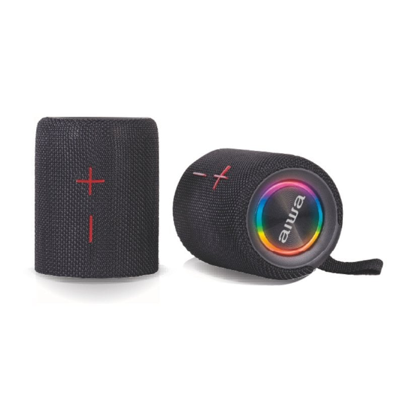 Aiwa Enceintes Bluetooth portables Aiwa 20 W sans fil IPX5 RGB, batterie amovible 2000 mAh