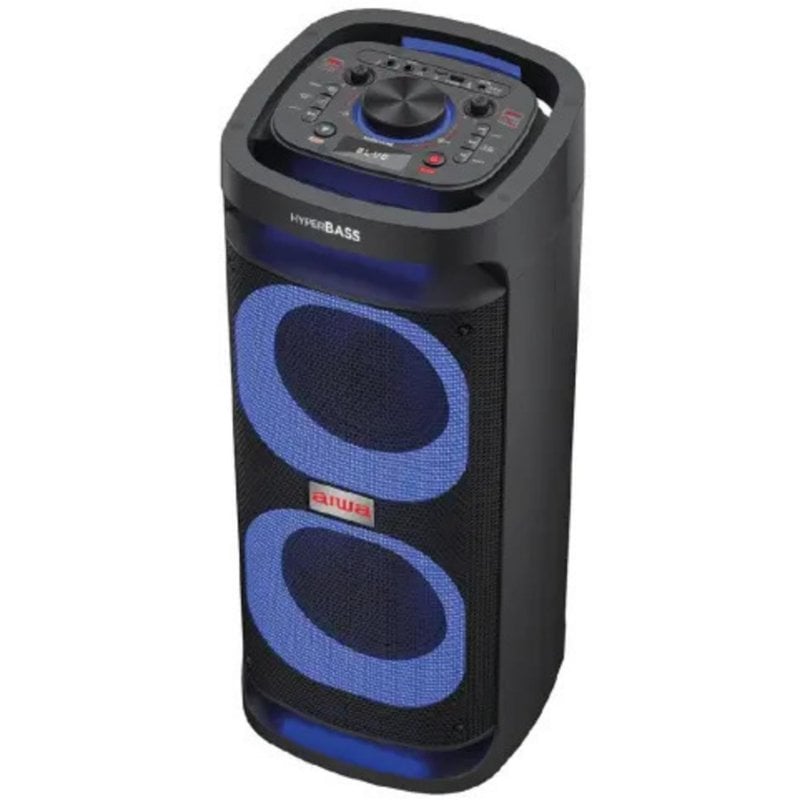 Aiwa Haut-parleurs Aiwa Microchaîne Bluetooth 800W avec éclairage et karaoké