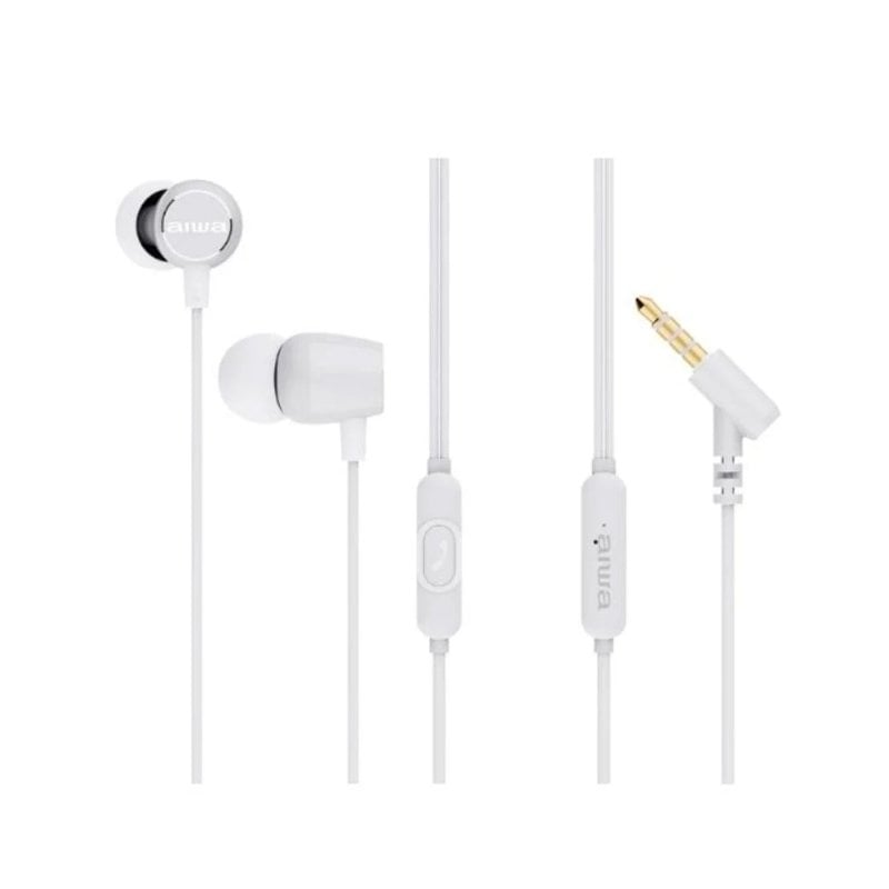 Aiwa Aiwa ESTM-30WT Écouteurs intra-auriculaires filaires blancs
