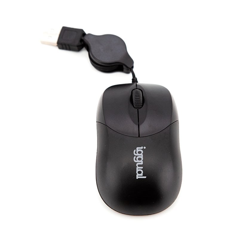 iggual Souris rétractable Iggual Com-Basic 800DPI Black