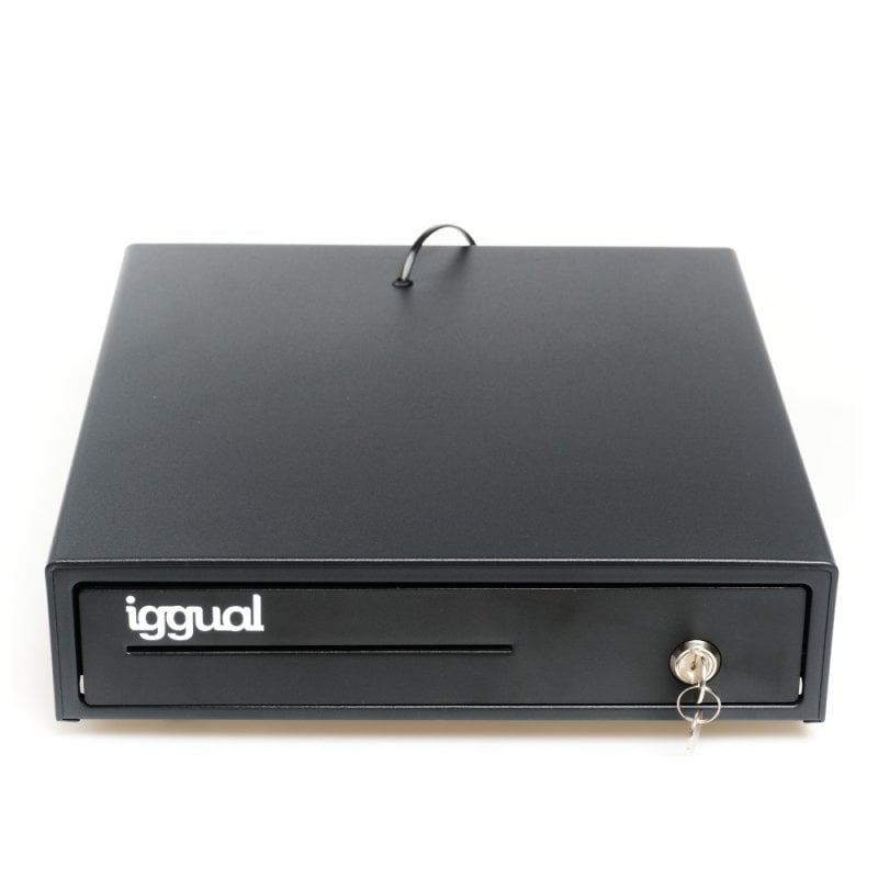 iggual IRON-15 Tiroir Caisse 37cm 4 8 Black
