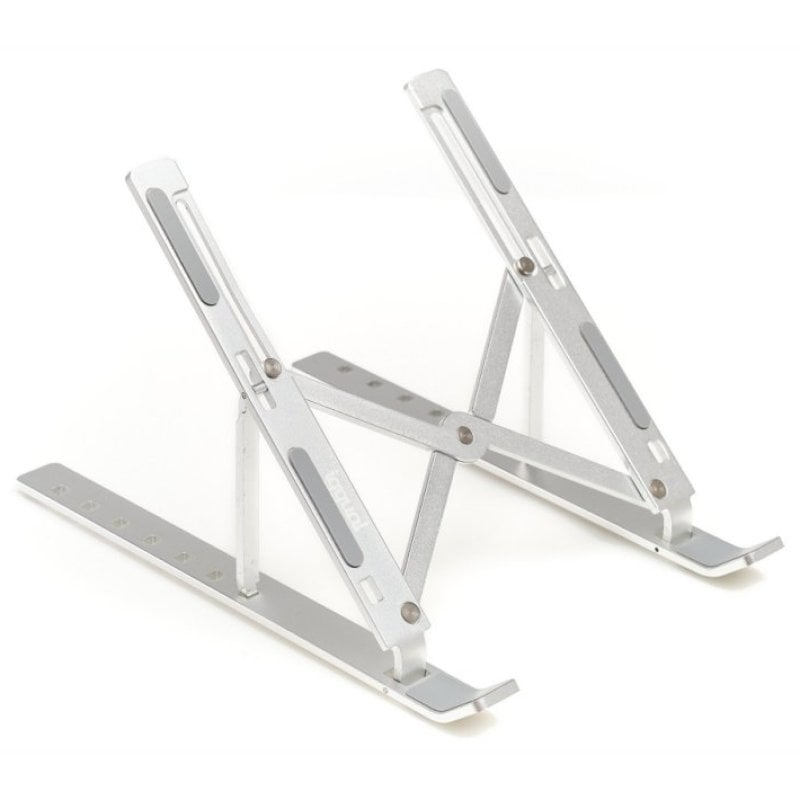 iggual Support pliable pour ordinateur portable Iggual en aluminium, Silver 17