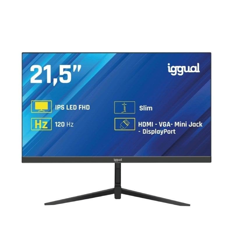 iggual Écran PC iggual ML21S 21.5 Full HD 120Hz IPS 1ms HDMI DP Frameless