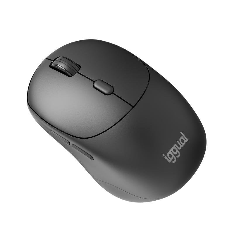 iggual Ratón IGGUAL NANO-OFFICE-6D sans fil 1600 DPI Black 6 Boutons