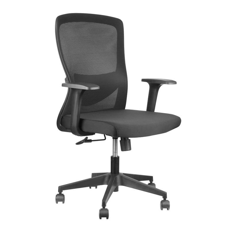 iggual Chaise de bureau IGGUAL Ergoline EN1335 avec base à 5 roulettes et réglage hauteur