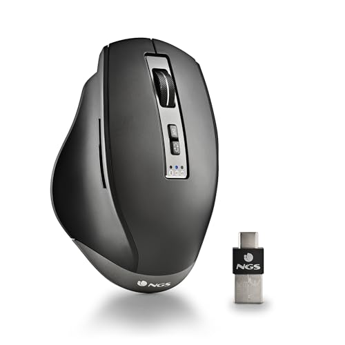 ngs NGS Blur-RB Ratón Wireless Láser Multidispositivo Negro