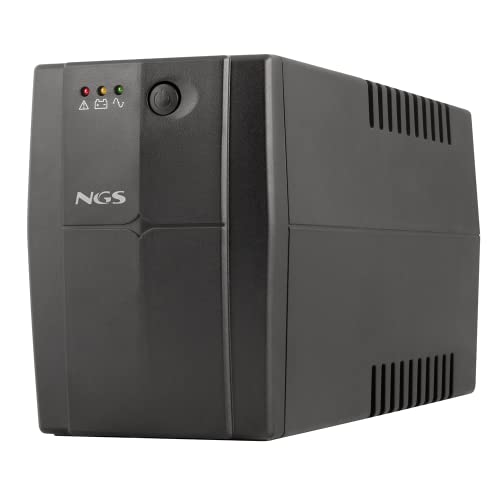 NGS FORTRESS900V3 - Onduleur Hors Ligne SAI, Off Line UPS 600 VA, Tension de Sortie Constante 360W pour 2 Prises Schuko