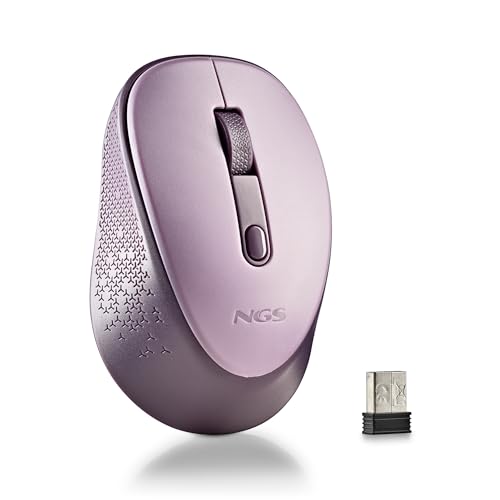 ngs NGS DEW souris Ambidextre RF sans fil Optique 1600 DPI Lila