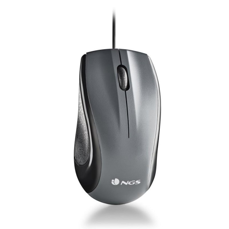 ngs Souris NGS MUSK avec câble 1200 DPI Ambidextre Grey