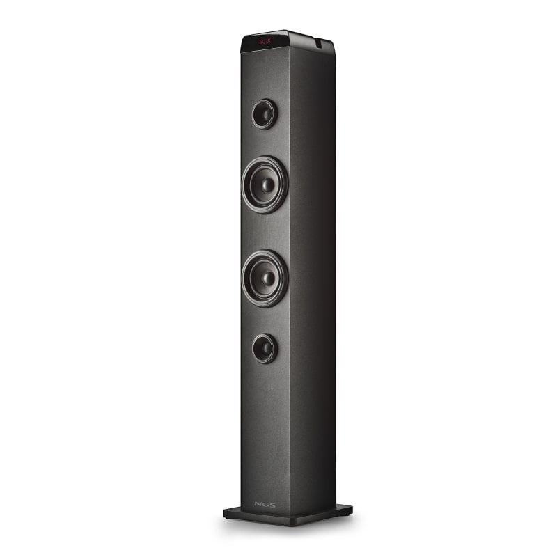 ngs Enceintes karaoké sans fil Bluetooth 5.4 NGS avec base en bois Black