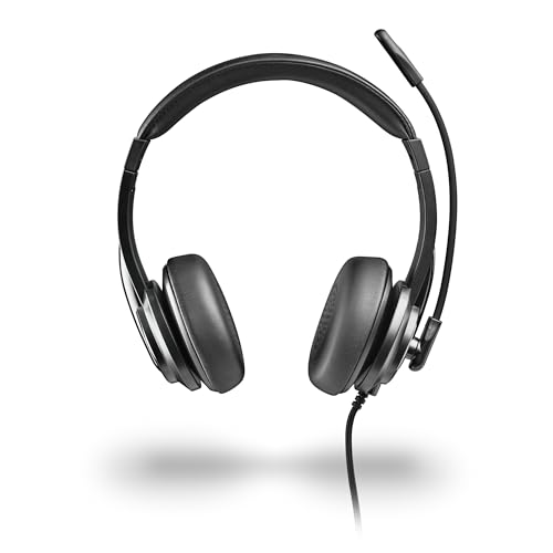 NGS VOX605 – Casque stéréo avec Microphone USB-C Flexible, Adaptateur USB-A, réduction de Bruit, contrôle de Volume, Bandeau renforcé, Plug and Play, PC et Ordinateur Portable
