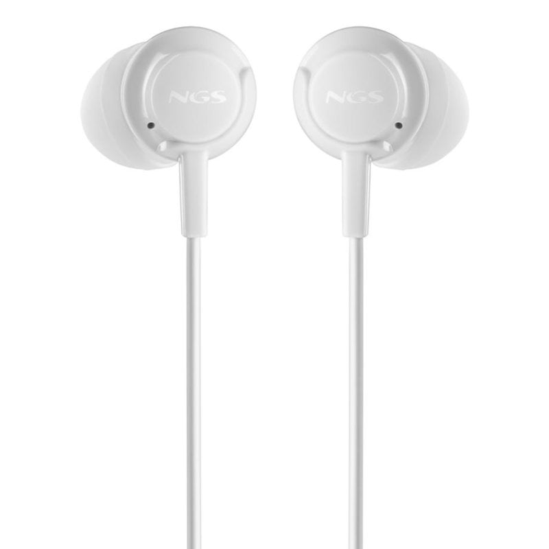 ngs Écouteurs NGS CROSS DRIFT WHITE filaires Jack 3,5 mm Appels Musique Blancs
