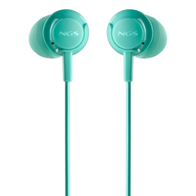 ngs Auriculares NGS CROSS DRIFT MINT avec fil Jack 3,5 mm Microphone et commandes en ligne Green menthe