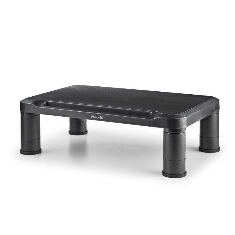 ngs Support écran NGS SCREEN STAND Réglable 3 hauteurs 20 kg Black Plastique
