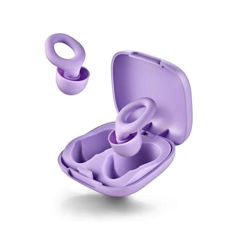 ngs Bouchons d'oreilles NGS Noon Purple réutilisables 23 dB SNR en silicone souple