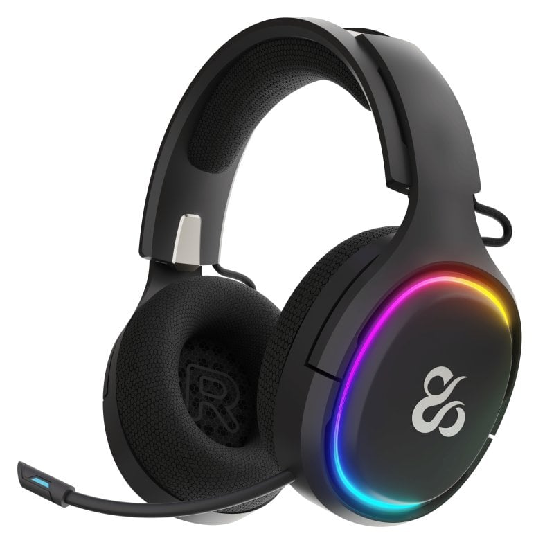 newskill Casque gaming sans fil Newskill Aton V2 Black RGB Bluetooth 5.0 Multiplateforme Black